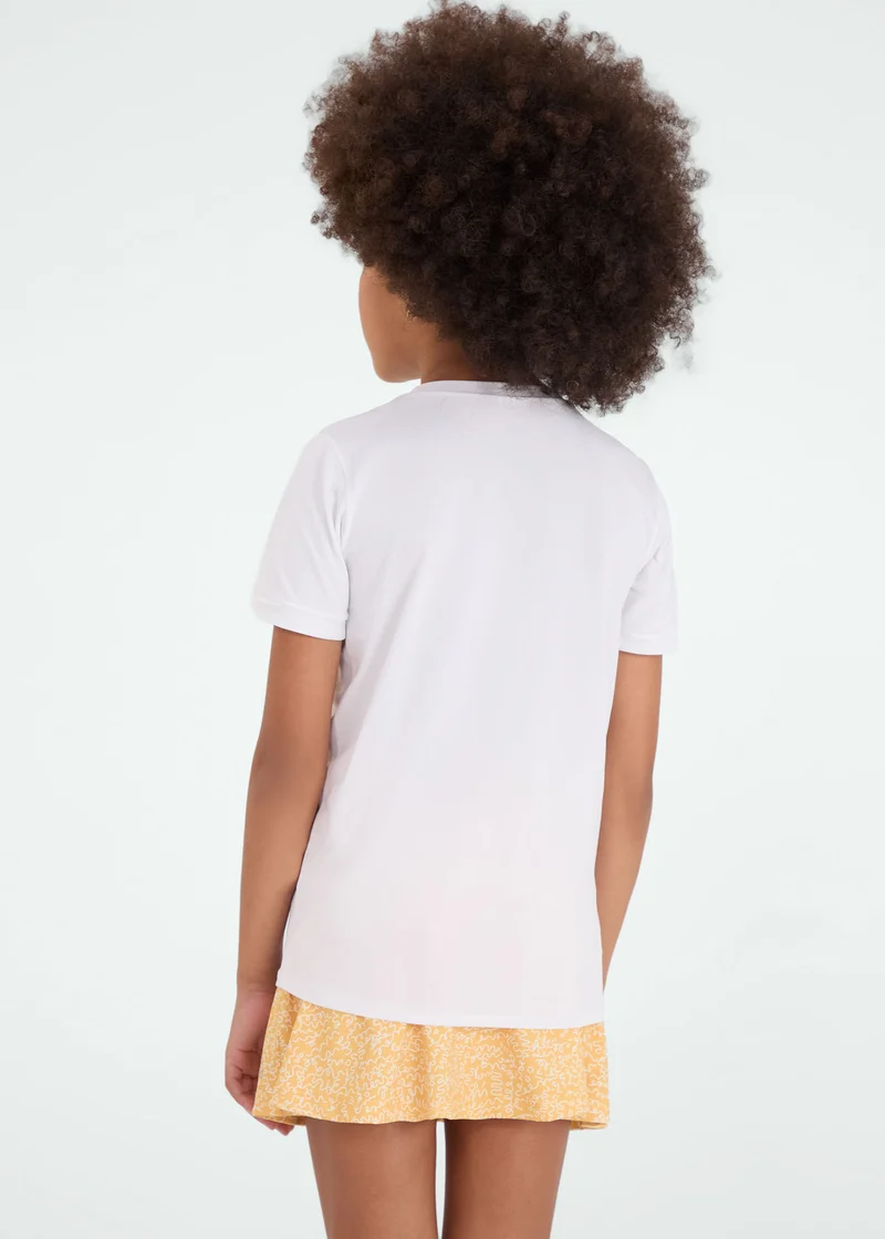 T-Shirt Infantil Menina Manga Curta Thermodry Oncinha