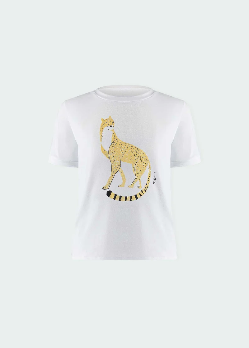 T-Shirt Infantil Menina Manga Curta Thermodry Oncinha