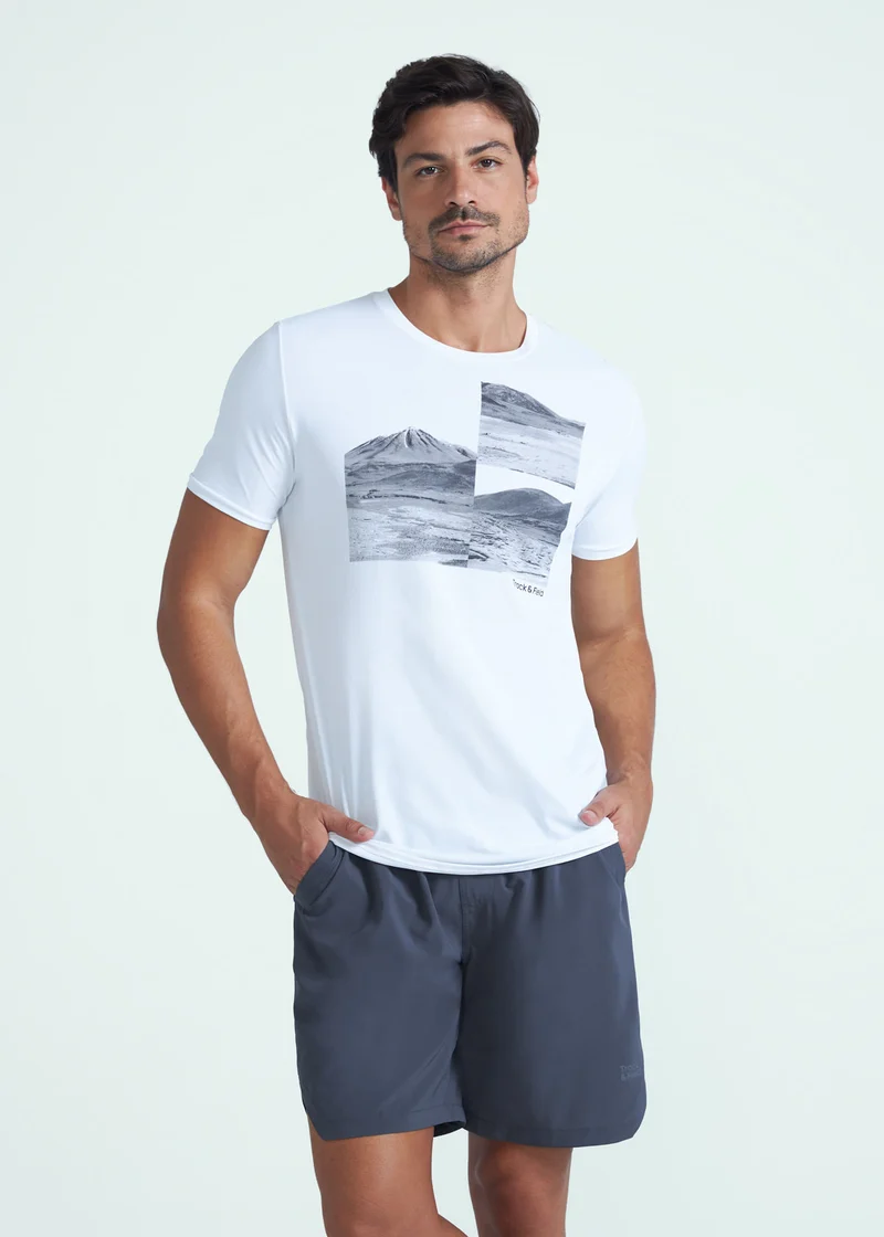 T-Shirt Homem Manga Curta Thermodry Quadros