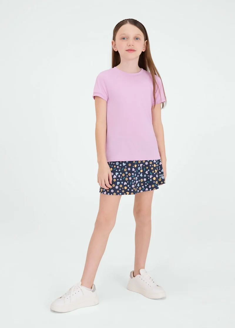 T-Shirt Mulher Infantil Manga Curta Thermodry