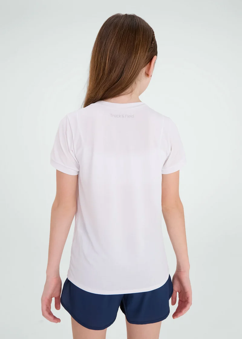 T-Shirt Mulher Infantil Manga Curta Thermodry