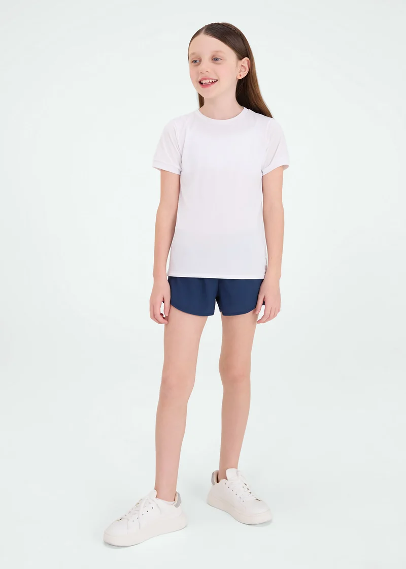 T-Shirt Mulher Infantil Manga Curta Thermodry