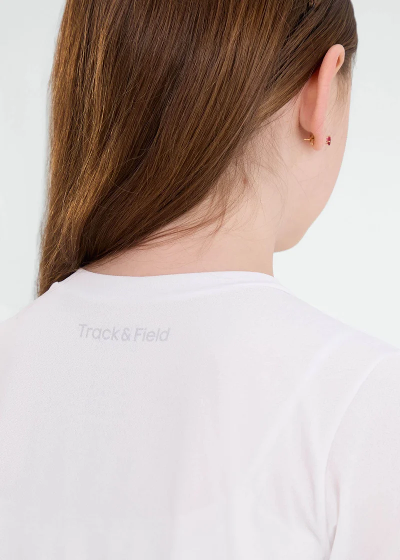 T-Shirt Mulher Infantil Manga Curta Thermodry