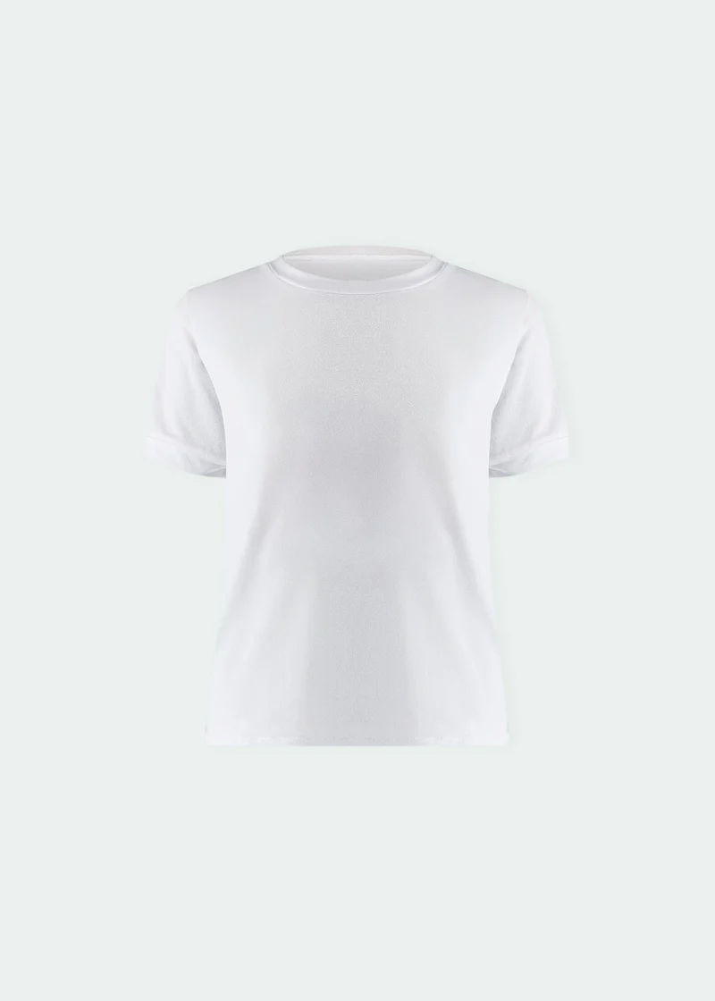 T-Shirt Mulher Infantil Manga Curta Thermodry