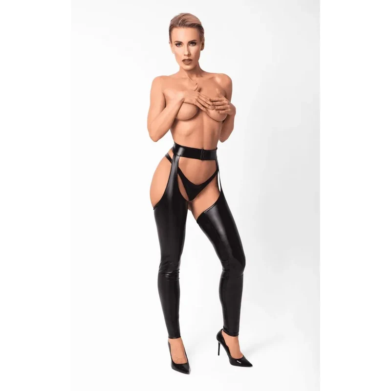 jambières taille haute brillante provocante soirée sculptantes couture noire extensible glamour sexy audacieuses silhouette élancée confort qualité