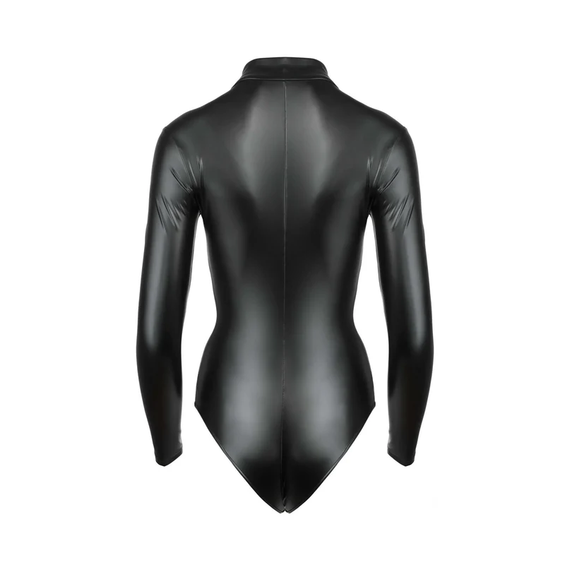 justaucorps brillant élastique sexy audacieux fermeture trois voies accès multiple moulant sculptant extensible confortable noir soirée glamour ajustable polyvalent