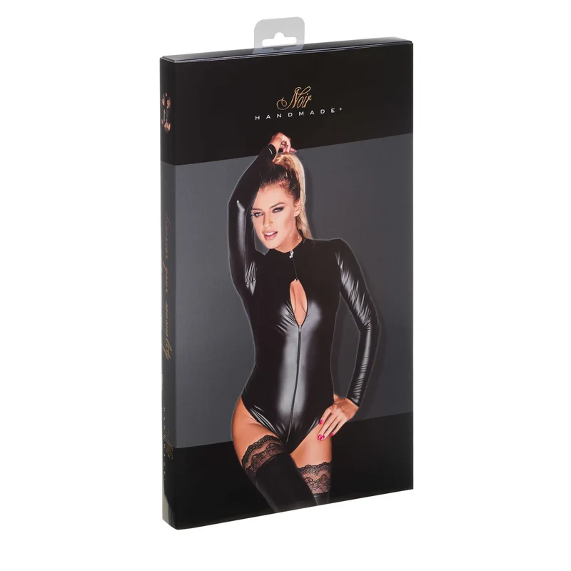 justaucorps brillant élastique sexy audacieux fermeture trois voies accès multiple moulant sculptant extensible confortable noir soirée glamour ajustable polyvalent