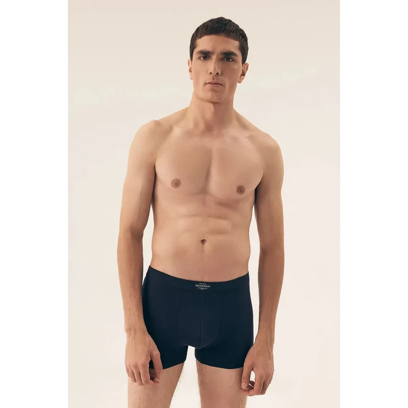 Ensemble de boxers classiques pour hommes coupe ajustée elastique coton elasthanne bleu marine gris cadeau sexy lingerie homme