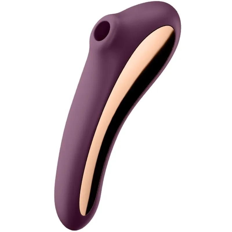 Vibrateur Satisfyer Dual Kiss Air Pulse Vin Rouge stimulation clitoridienne G-spot silicone médicaux sans fil rechargeable design discret pour femmes couple plaisir intime bien-être érotique