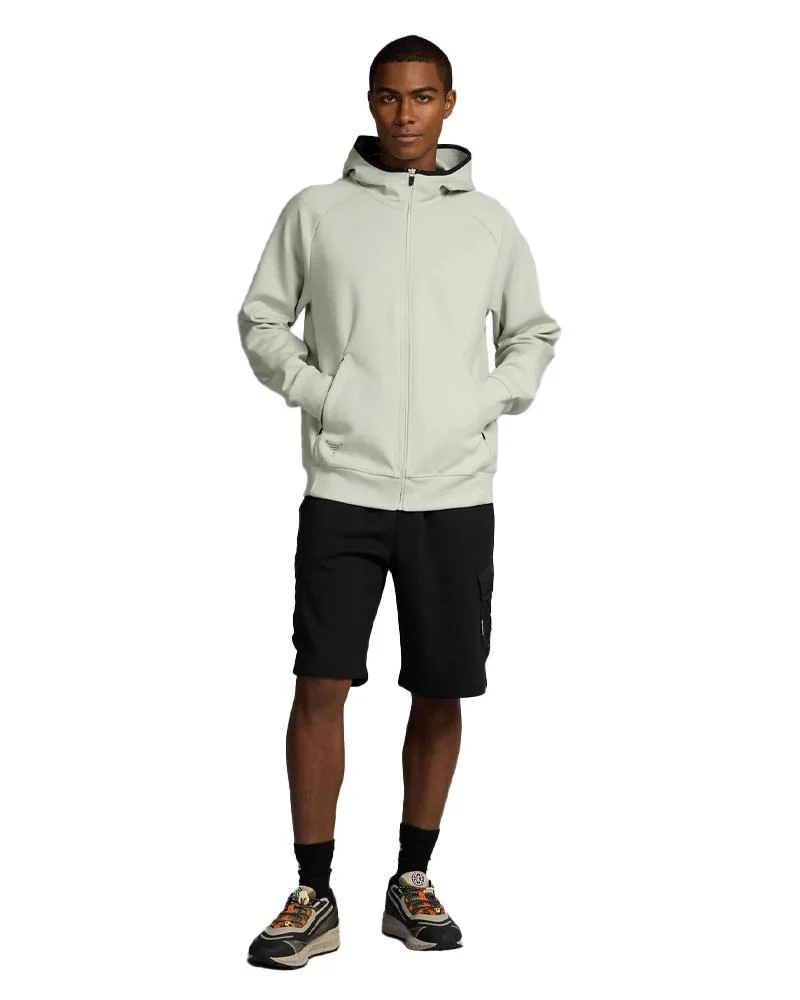 Felpa Interlock Uomo Con Cappuccio E Cerniera C-Tech
