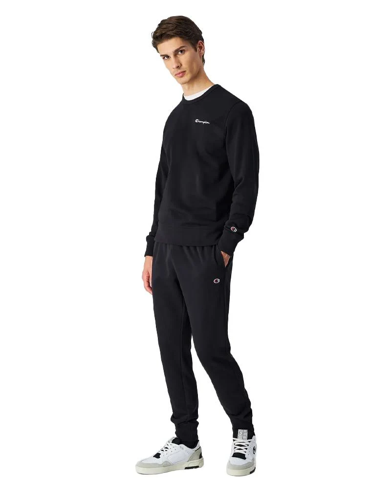 Pantaloni Joggers Slim Fit Uomo Con Bordo A Coste Alla Caviglia
