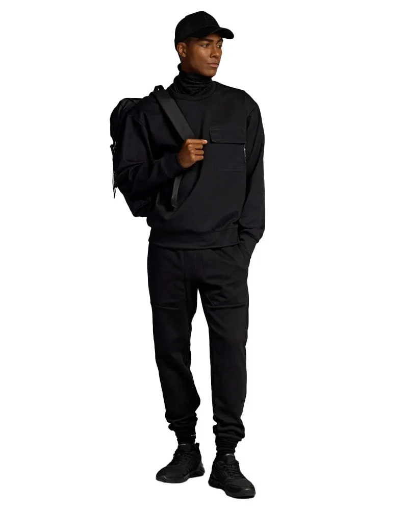 Pantaloni Joggers Uomo Con Bordo A Coste Alla Caviglia C-Tech