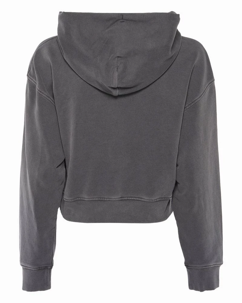 Felpa Boxy Crop Varsity Donna