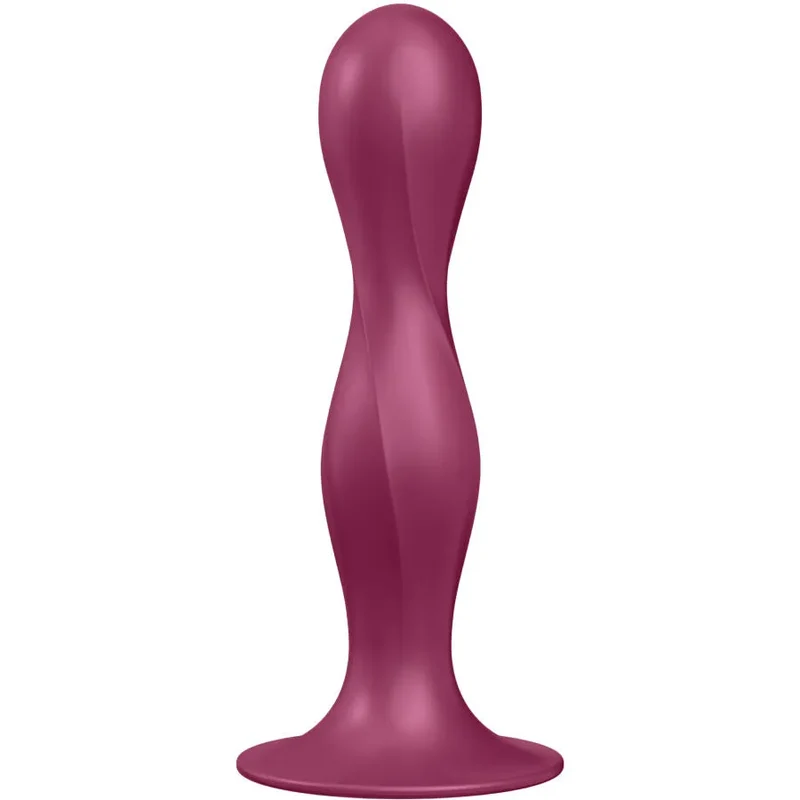 Gode anal en silicone Double Ball-R Satisfyer stimulation anal et vaginale sans vibration boules lourdes ventouse sécuritaire femme couple