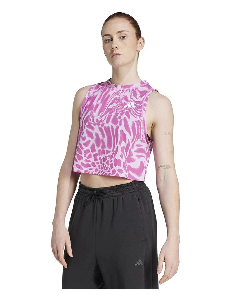 Canotta Donna Da Allenamento Train Essentials Allover Print