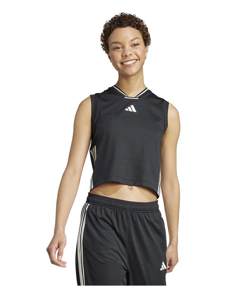 Canotta Donna Tiro Cut 3 Stripes Mesh Tank