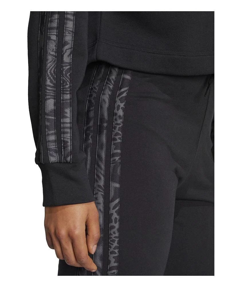 Felpa Donna Essentials 3 Stripes Print French Terry