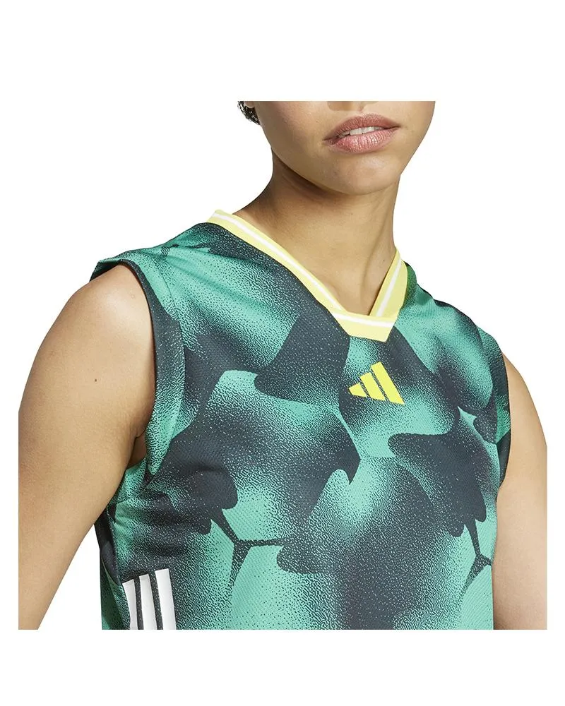 Top Donna Tiro Cut 3 Stripes Mesh