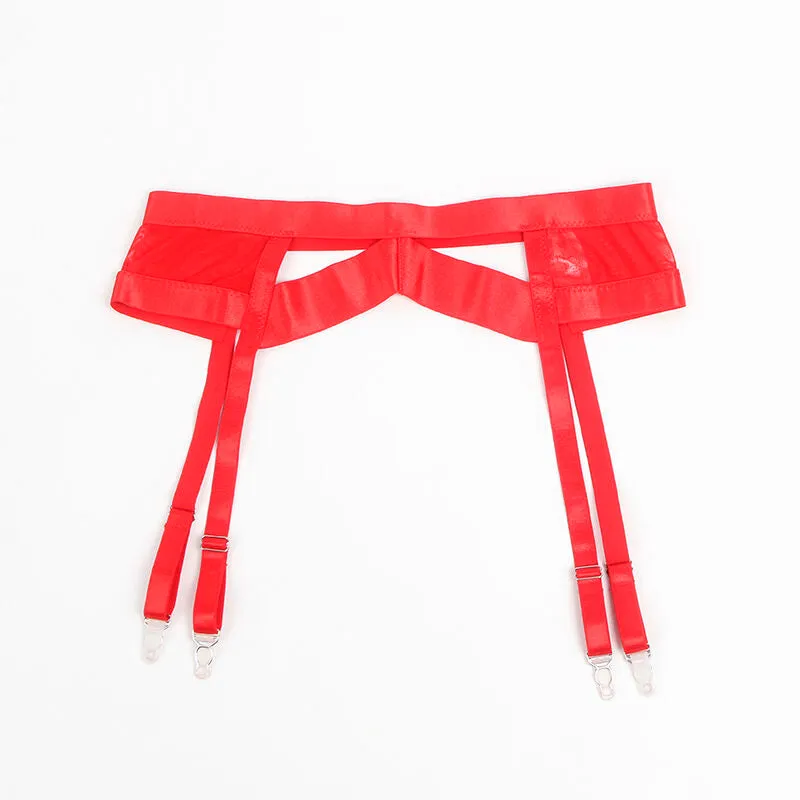 ensemble lingerie rouge bondage sublime portejarretelles soutiengorge ajustable bretelles réglables sexy provocant soyeux confortable polyester élasthanne durable