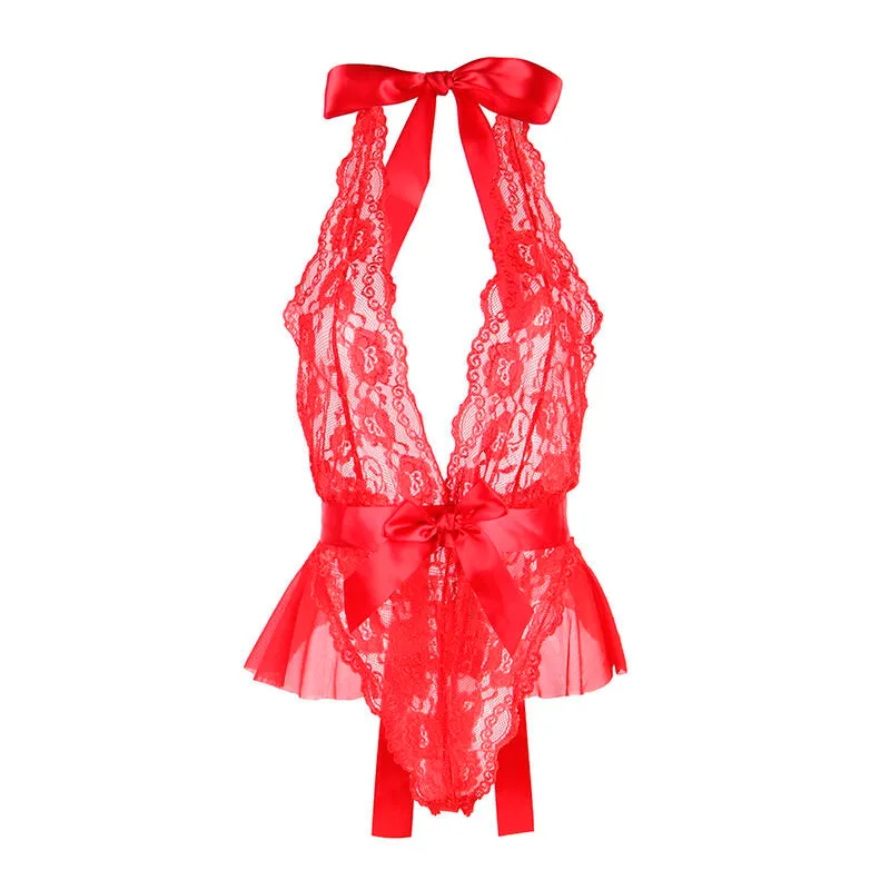 lingerie sexy Subblime grande taille rouge volants ceinture américaine confort maintien doux durable silhouette sculptante glamour séduisante romantique
