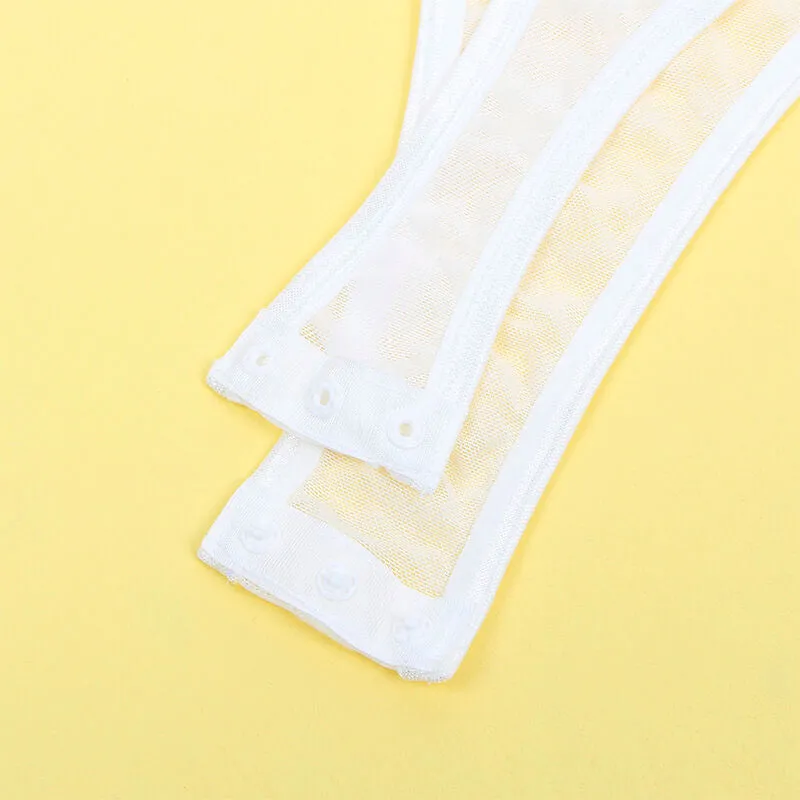 Subblime body lingerie sexy blanc chaînes portejarretelles grande taille sculptant courbes confortable satiné fabrication américaine séduisante