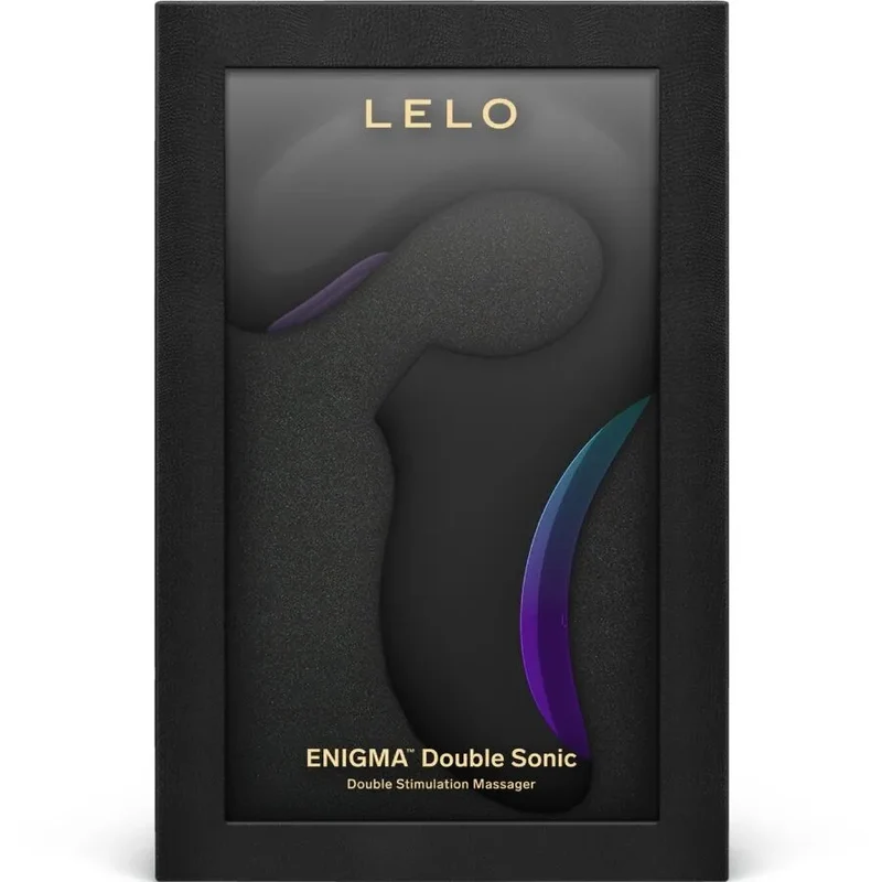 Vibromasseur Lelo Enigma Double Sonic Point G Noir stimulation clitoridienne point A Deep Sonic™ silicone médicaux sextoy femme couple