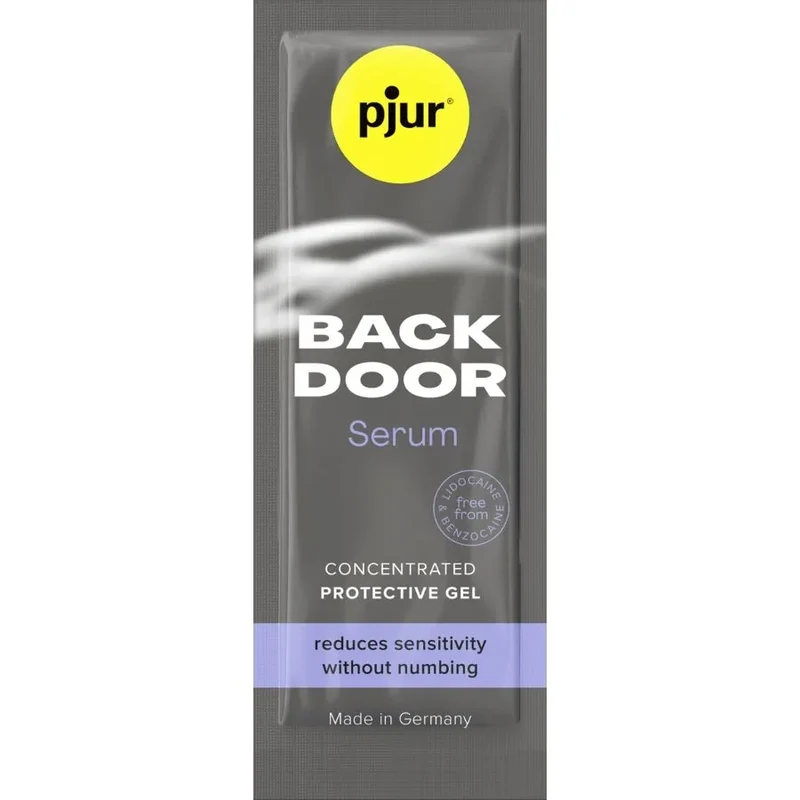 Sérum protecteur anal Pjur Back Door 1,5ml lubrifiant sans lidocaïne réduction sensibilité rapports intenses couple