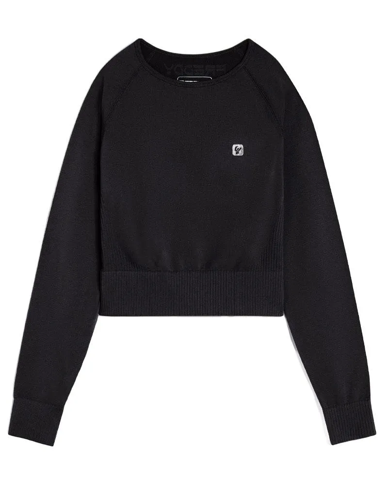 Felpa Seamless Crop Top Donna