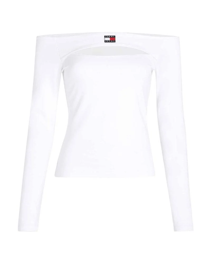 T-shirt Slim Badge Cutout Donna