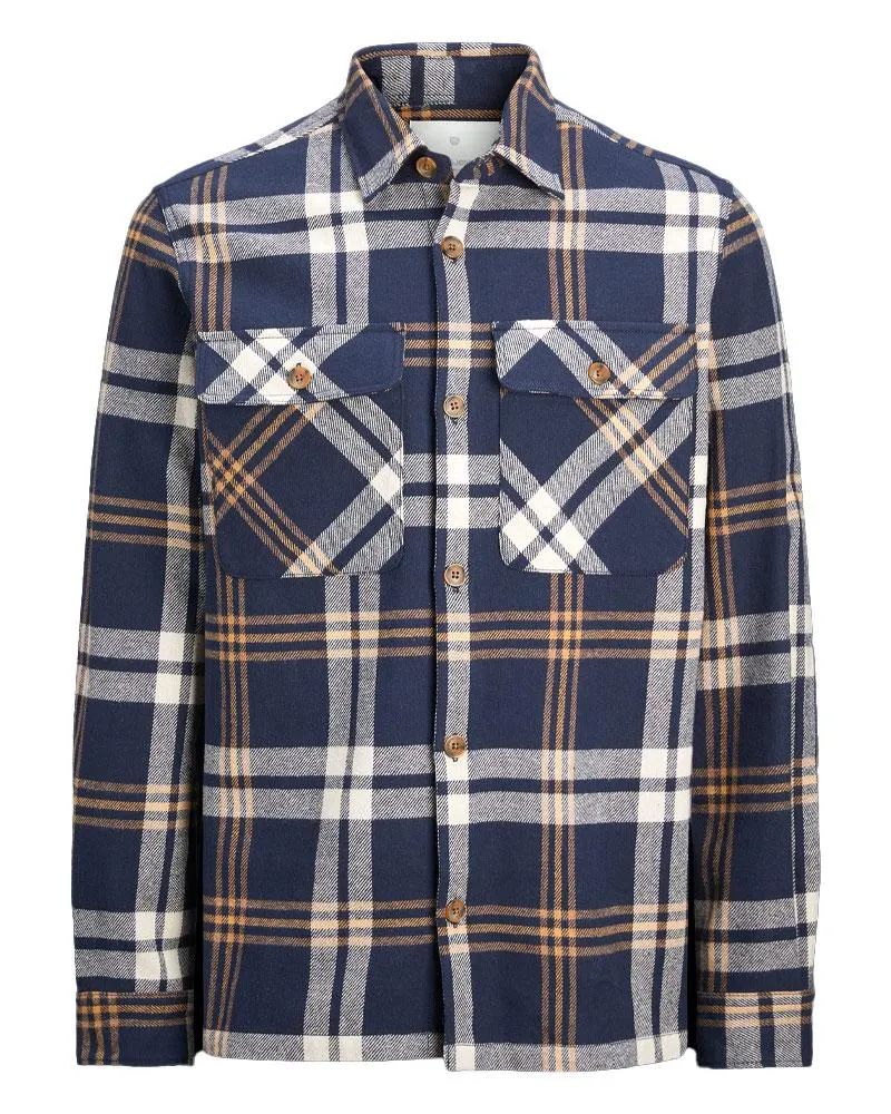 Giacca Camicia Melange Check