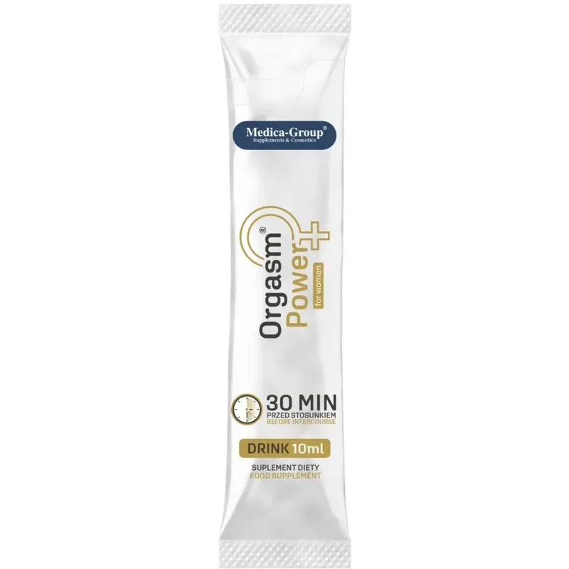 Boisson Orgasm Power pour femmes 10ml complément alimentaire amélioration intime énergisant naturel discret compact Medica Group