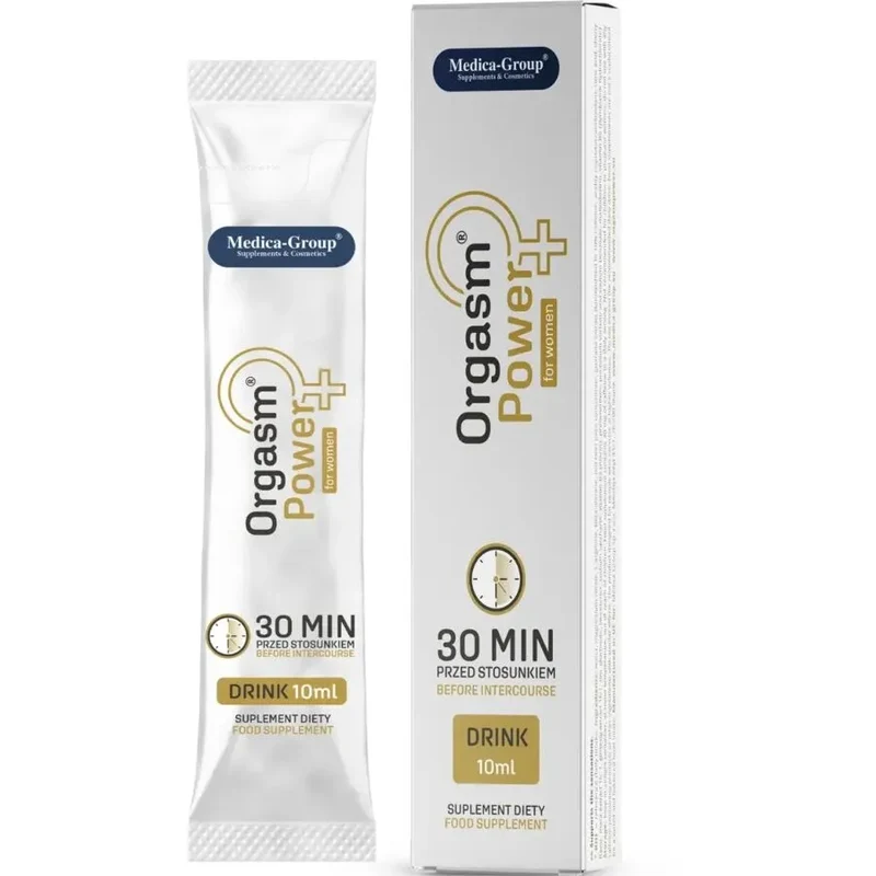 Boisson Orgasm Power pour femmes 10ml complément alimentaire amélioration intime énergisant naturel discret compact Medica Group