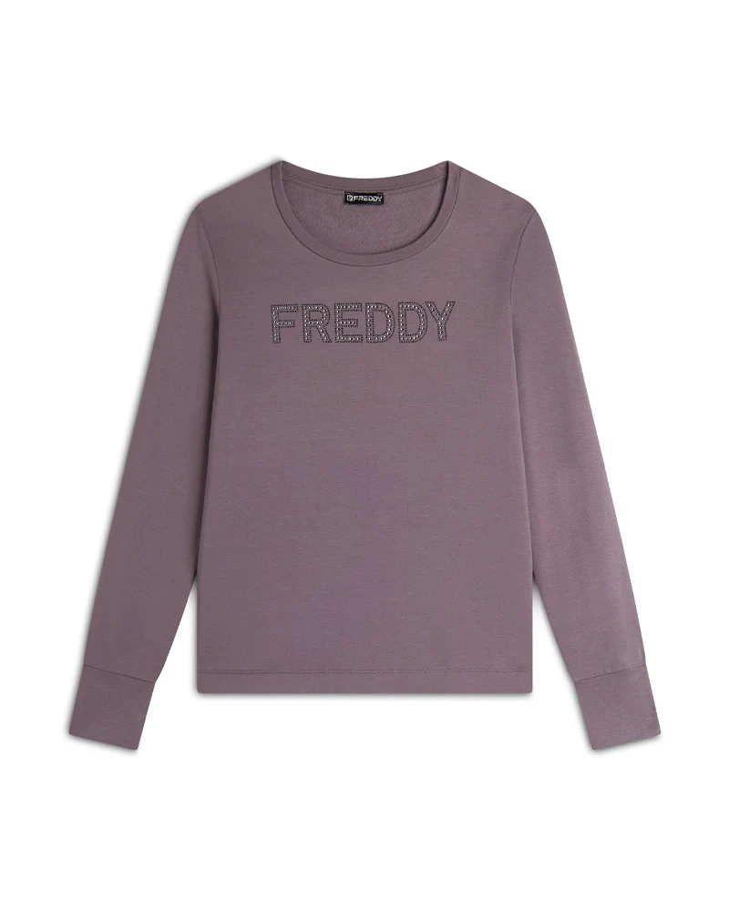 Felpa Donna College Crew Neck