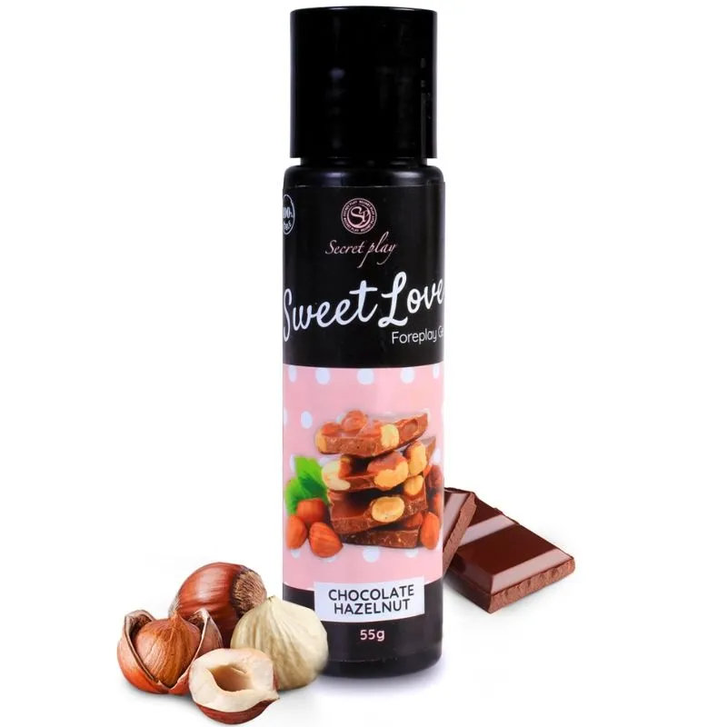 Secret Play Sweet Love Chocolate Hazelnut Gel 60ml Erogènes Erotik Sextoy Intime Érotique Érotique Gel lubrifiant Comestible Élégant Sexe Couple