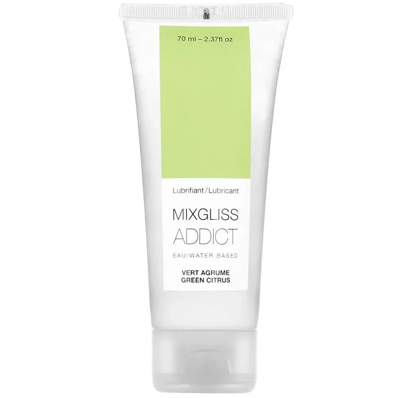 lubrifiant base eau saveur agrumes 70ml tube transparent discret confort intime bienêtre douceur non irritant sans parabènes sans huiles minérales