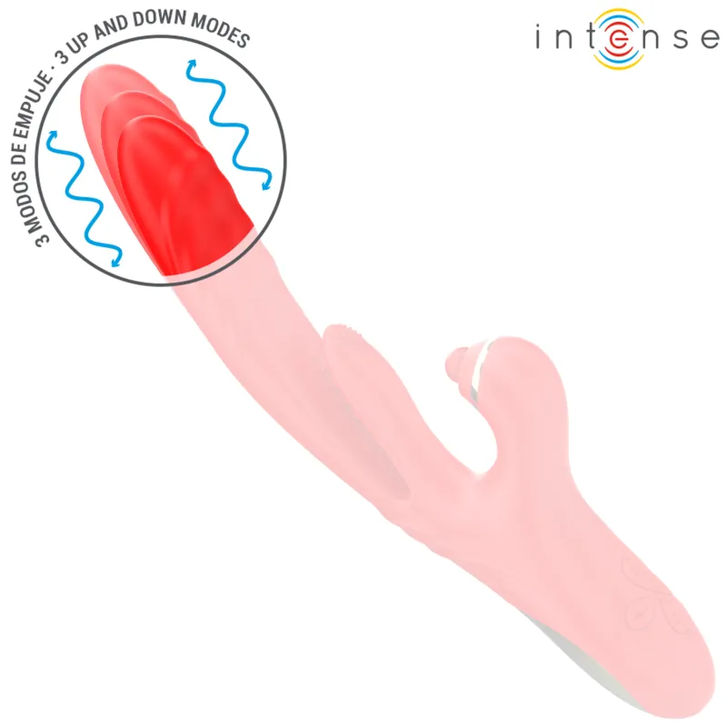 vibrateur multifonctionnel rosalia intense rouge stimulation clitoridienne vaginale silicone hypoallergénique ergonomique compact portable discret puissant silencieux rechargeable modes pulsatoires
