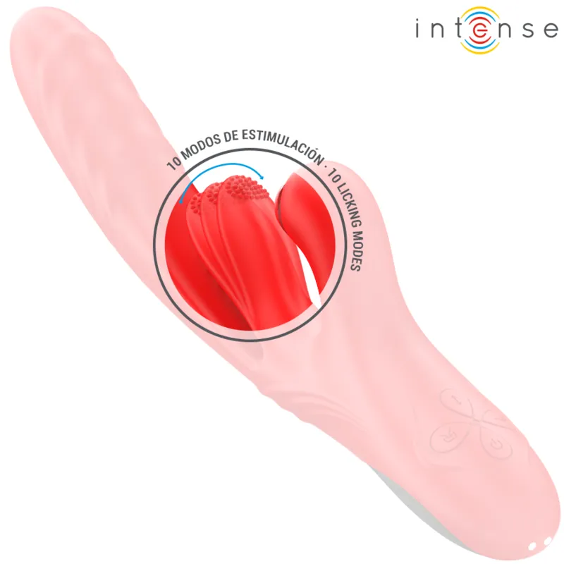 vibrateur multifonctionnel rosalia intense rouge stimulation clitoridienne vaginale silicone hypoallergénique ergonomique compact portable discret puissant silencieux rechargeable modes pulsatoires