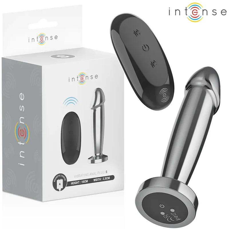 plug anal vibrant inoxydable compact discret ergonomique base large sécurisée insertion confortable télécommande sans fil dix vibrations réglables