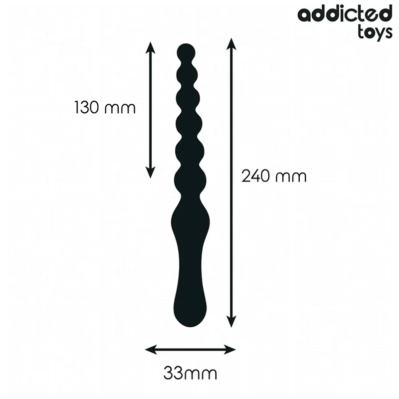 Addicted Toys anal massager 24 cm silicone medical grade progressive satisfaction safety discreet adult sex toy intimate high-quality couple adult toys