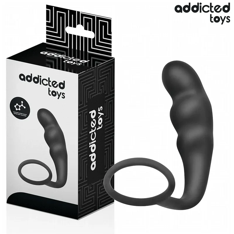 Plug anal avec anneau silicone confort stimulation intense Addicted Toys contrôle sécurité sextoy couple intimité