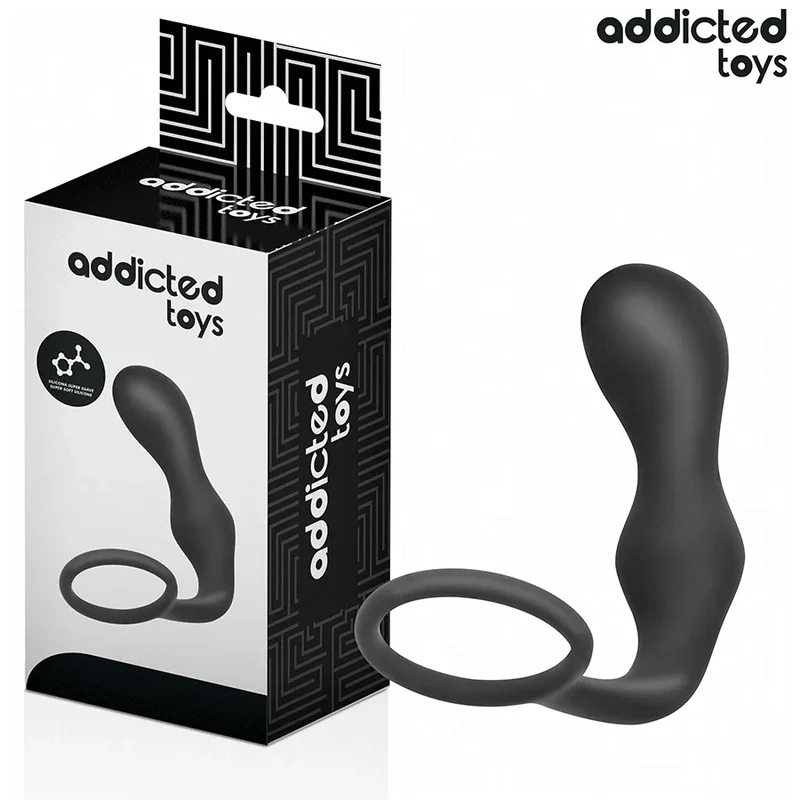 Addicted Toys Plug Anal avec anneau silicone médical stimulation prostatique plaisir couple intimité discrétion sûreté
