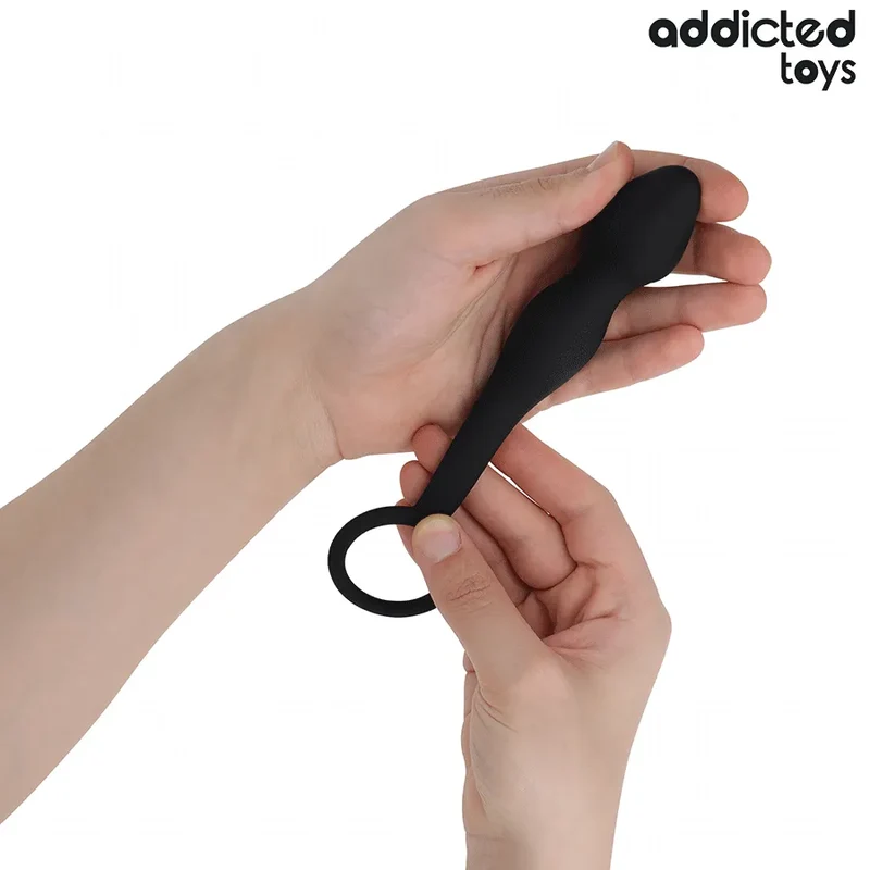 Addicted Toys Plug Anal avec anneau silicone médical stimulation prostatique plaisir couple intimité discrétion sûreté