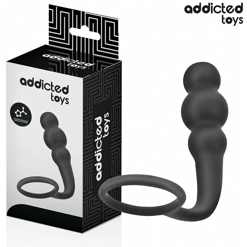Addicted Toys Plug anal avec anneau silicone haute qualité stimulation anale sécurisée design ergonomique Morphologie corps