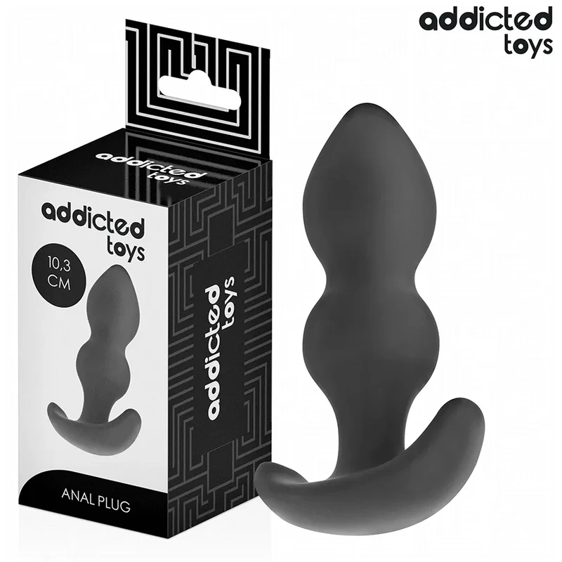 Plug anal Addicted Toys taille S 10,3 cm silicone doux stimulation progressive sécurité design érgonomique