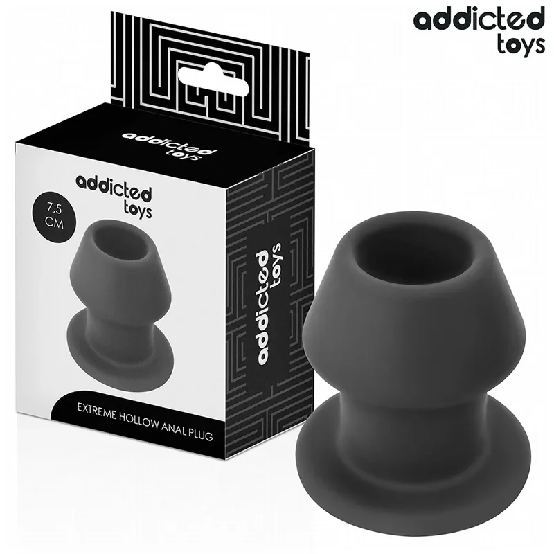 Plug anal creux design conique hollow silicone médical insertion profonde sécurité experts extrême Addicted Toys