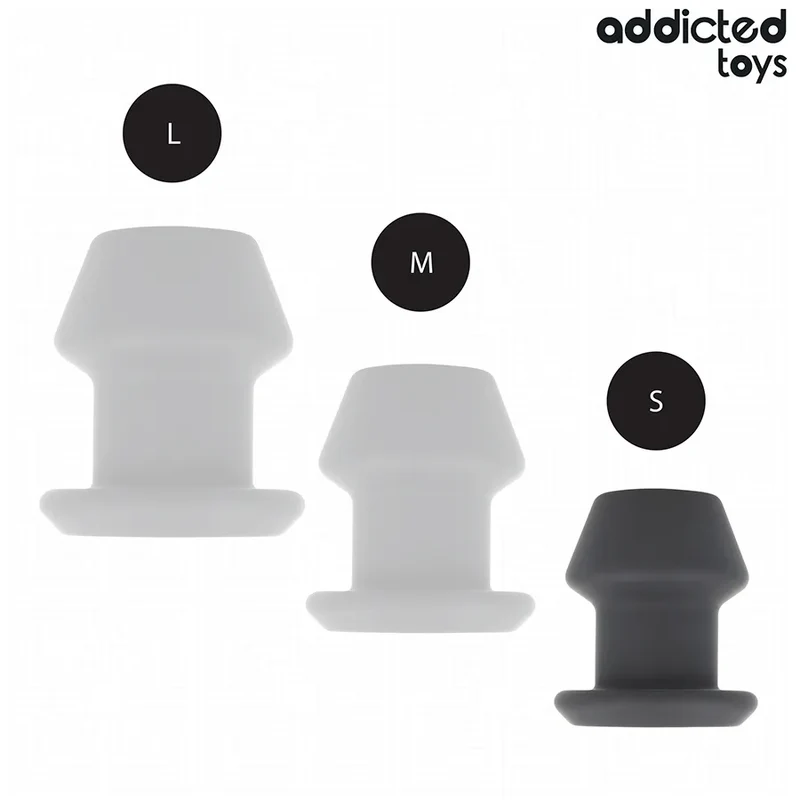 Plug anal creux design conique hollow silicone médical insertion profonde sécurité experts extrême Addicted Toys