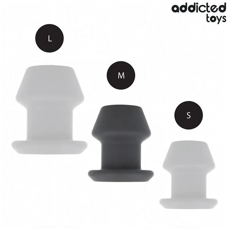 Plug anal creux extrême silicone haut de gamme Addicted Toys Taille M 8,7 cm sécurité confort stimulation intense