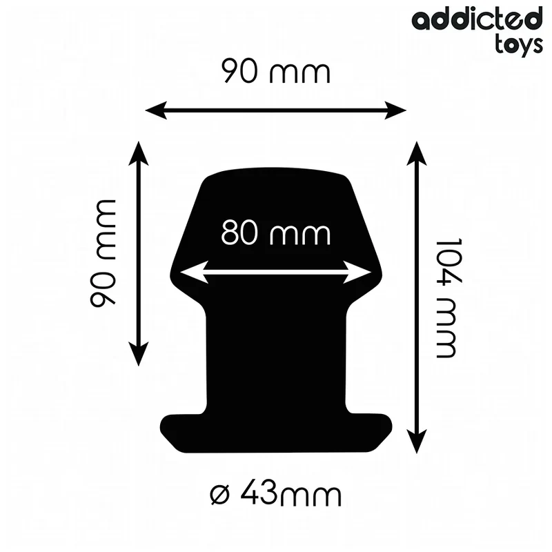 Plug anal creux Addicted Toys Taille L 10,4 cm silicone innovation sextoy plaisir anal discret couple expérimenté