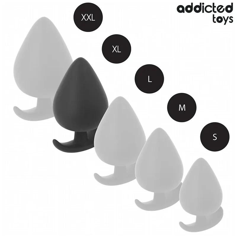 Addicted Toys Plug Anal Taille XL 9.5 cm Silicone Hypoallergénique Base Élargie Conique Design Moderne Sécurité Discrétion
