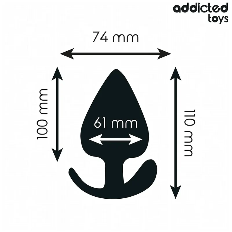 Addicted Toys Plug Anal taille XXL 11 cm silicone conique base large sécurisée sextoy stimulation anale adultes expérimentés plaisir intense